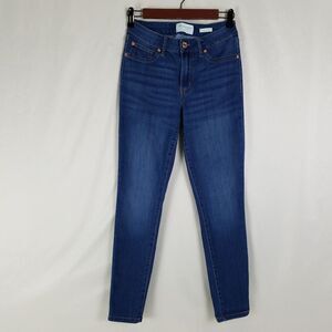 Regeneration Jeans Juniors 5 Blue Low Rise Meadow‎ Skinny Leg Medium Wash Denim